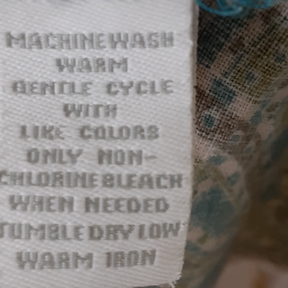 Paisley Linen Top Size 14 - Picture 6 of 8